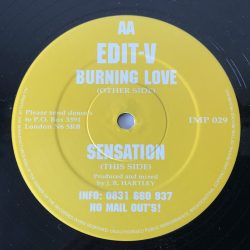 Edit V - Burning Love / Sensation (12")