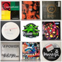 Pack of 8 Vintage Electronic Dance Music 12" Records from 1987 - 1992