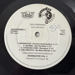 Various - Jackmaster 3 (LP, Comp, Ltd, Promo, TP)