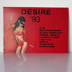 Desire '93 - 7 August 1993 - Roller Express London - Rave Flyer