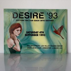 Desire '93 - 4 September 1993 - Roller Express London - Rave Flyer