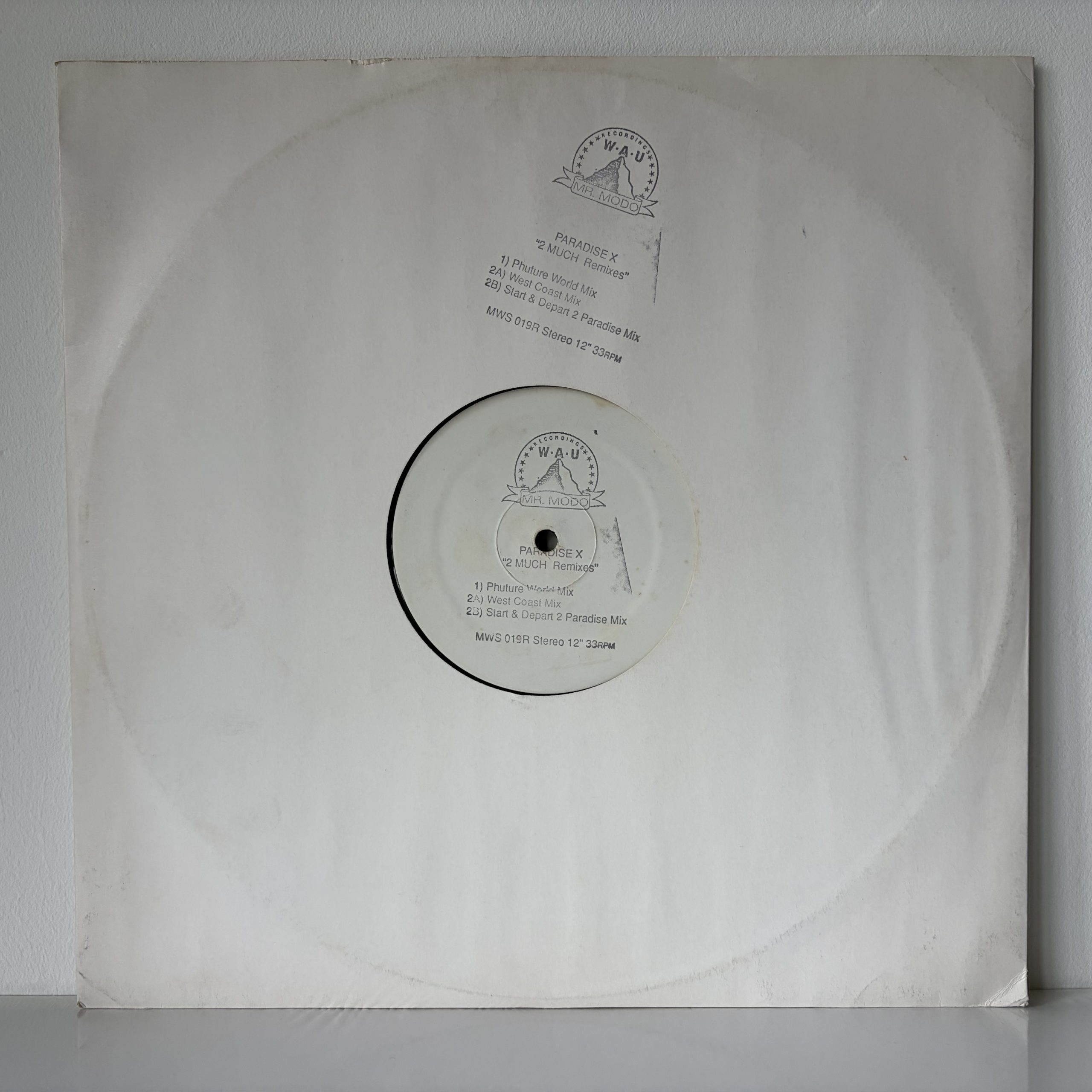 Paradise X - 2 Much (Remixes) (12", W/Lbl, Sta)