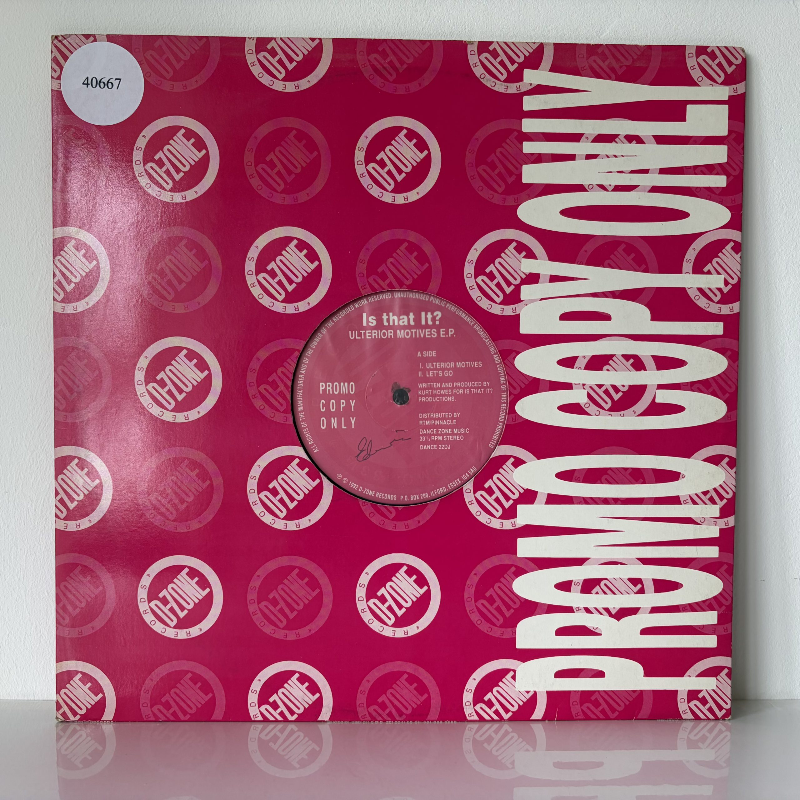 Is That It? - Ulterior Motives E.P. (12", EP, Promo)