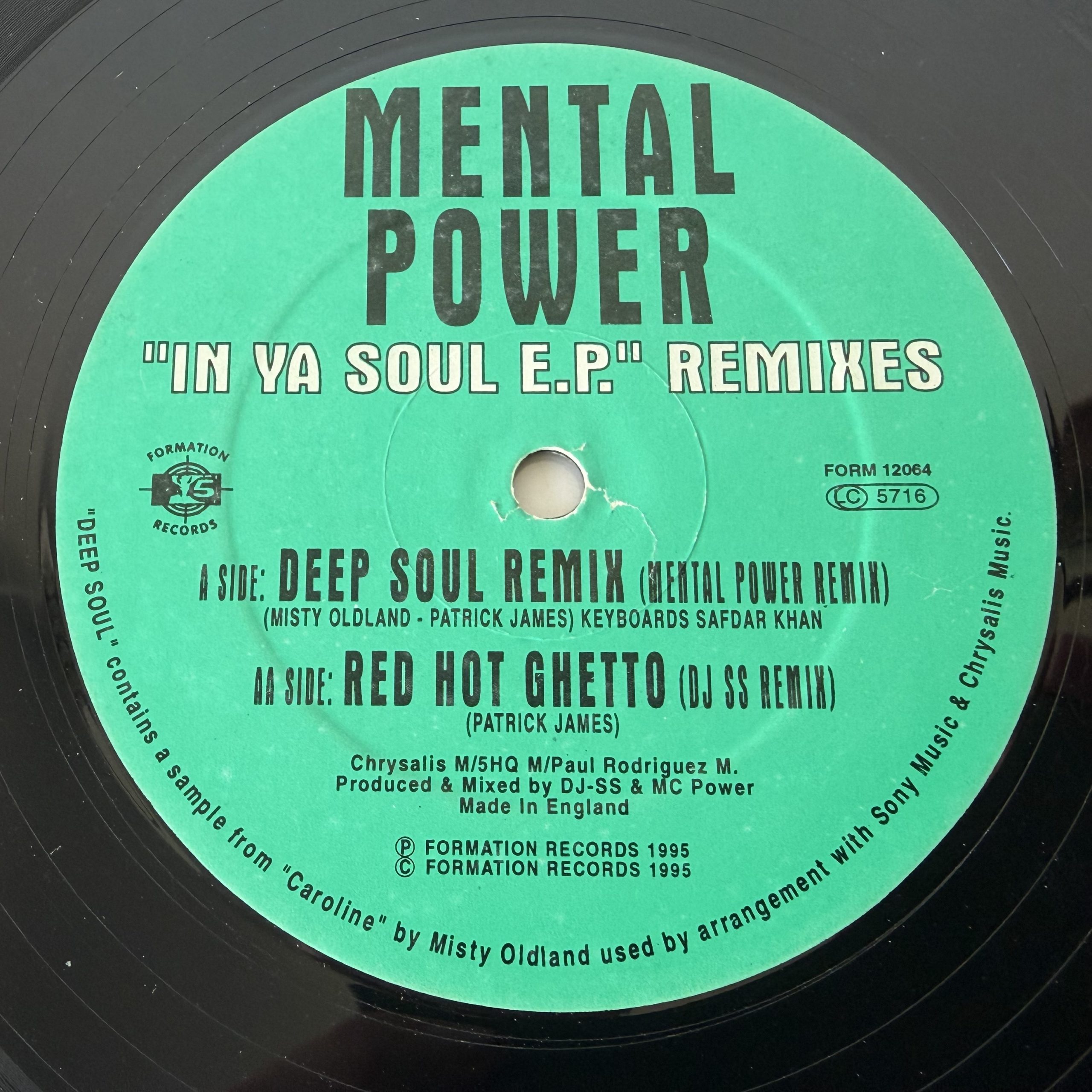 Mental Power - In Ya Soul E.P. (Remixes) (12", Ltd)