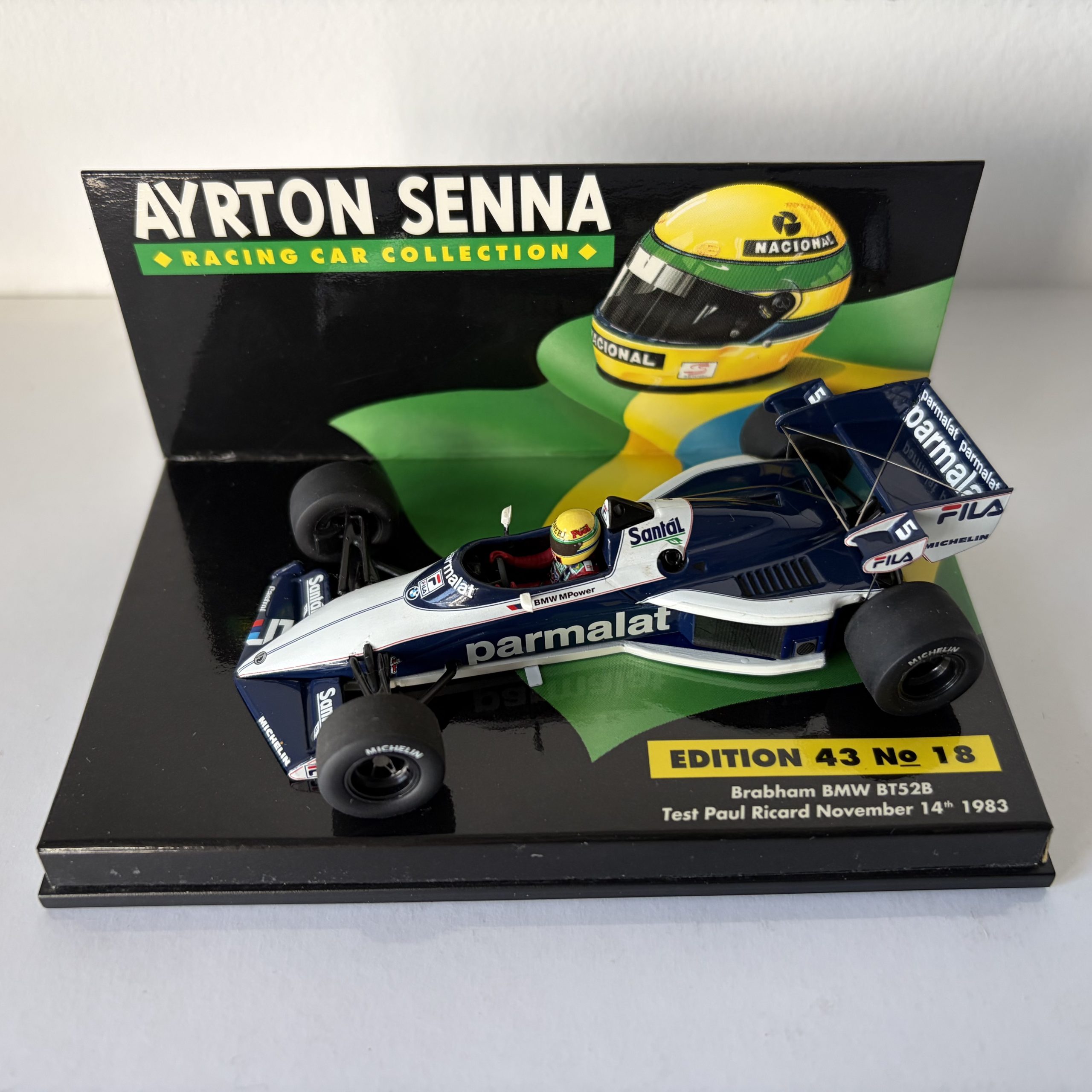 1983 Ayrton Senna | Brabham BMW BT52B | 1:43 Minichamps Diecast Model Car