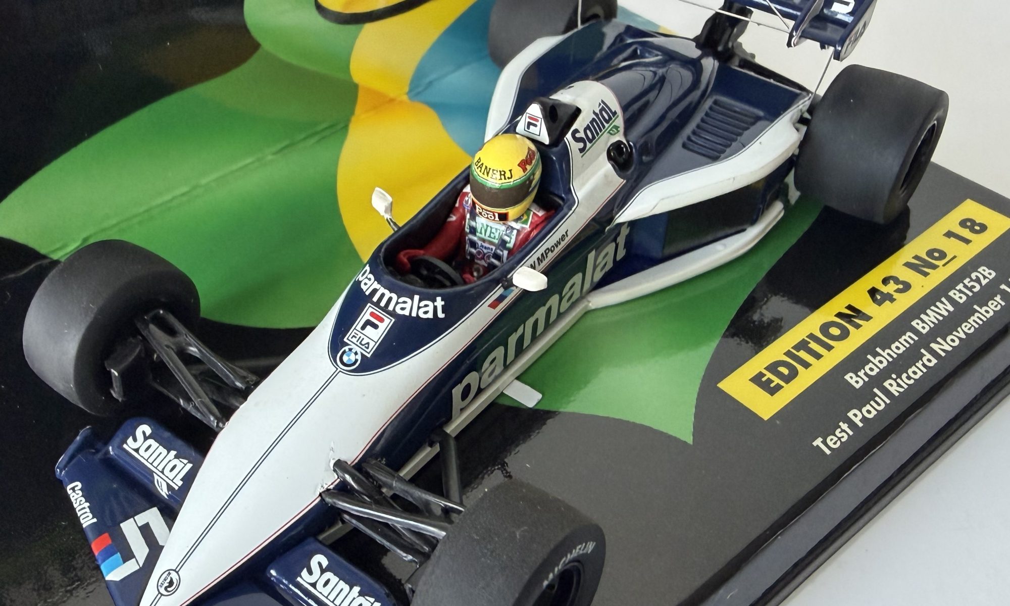 1983 Ayrton Senna | Brabham BMW BT52B | 1:43 Minichamps Diecast Model Car