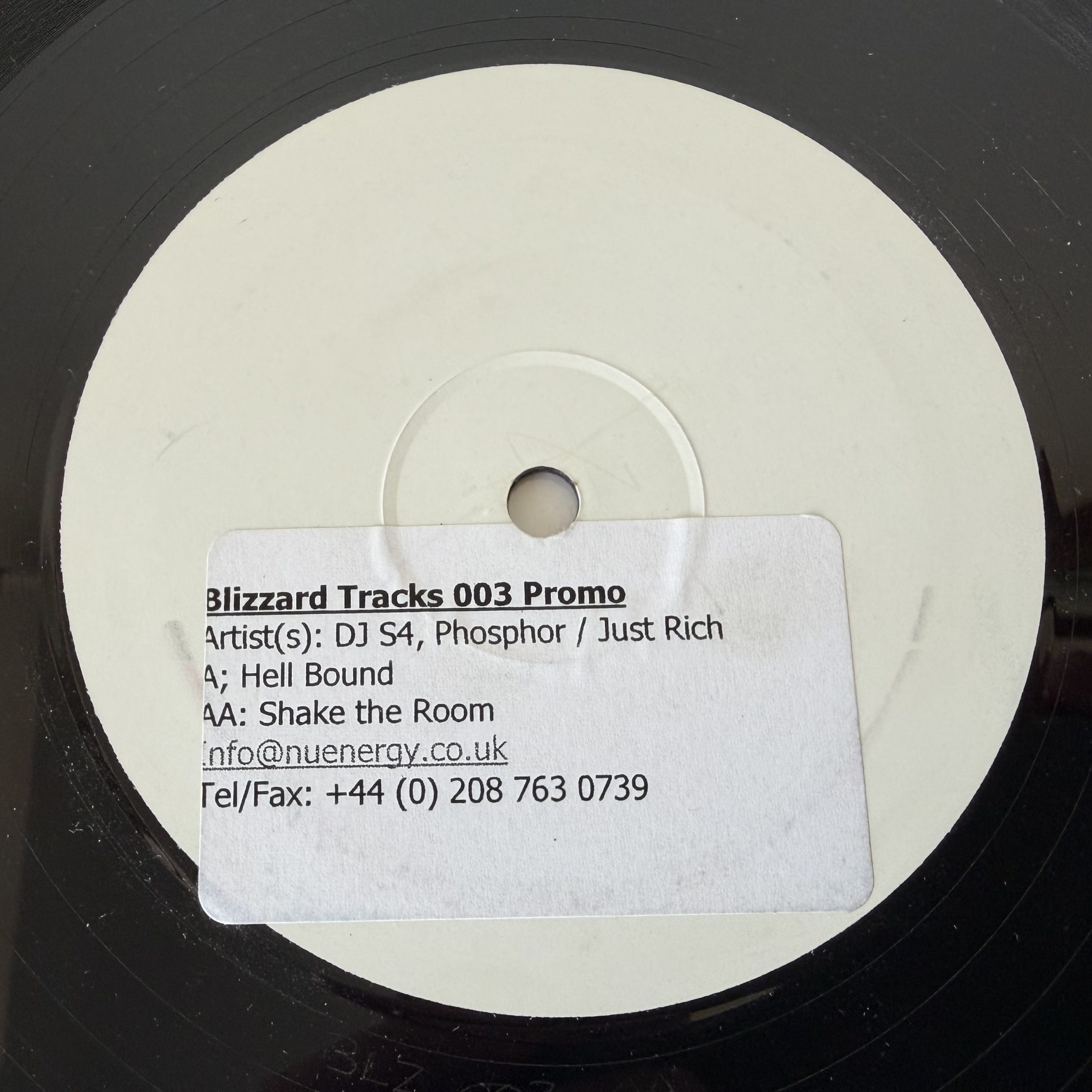 DJ S4 & Phosphor / Justrich – Hell Bound / Shake The Room (12″, Promo)