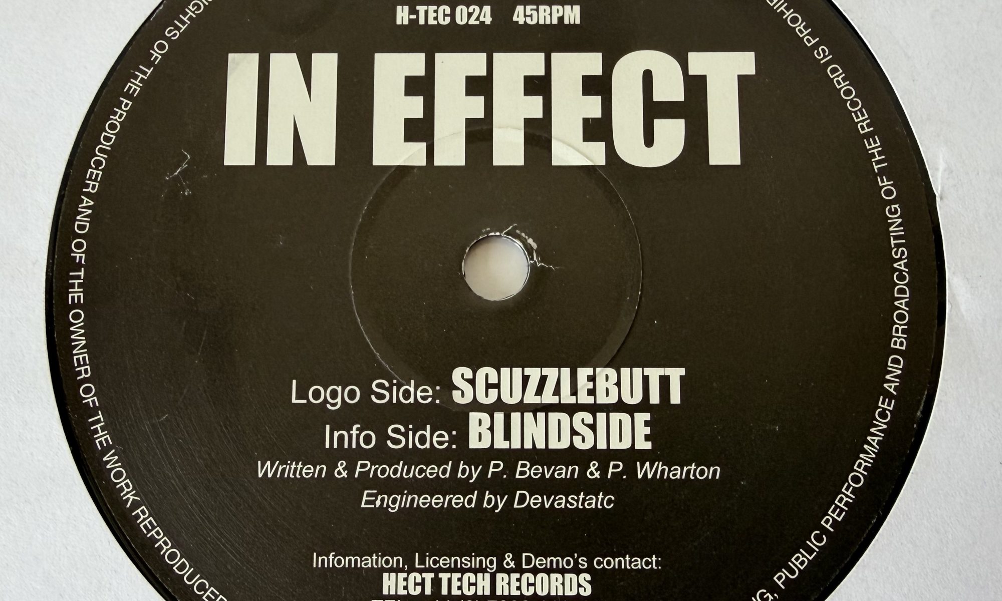 In Effect – Scuzzlebutt / Blindside (12″)