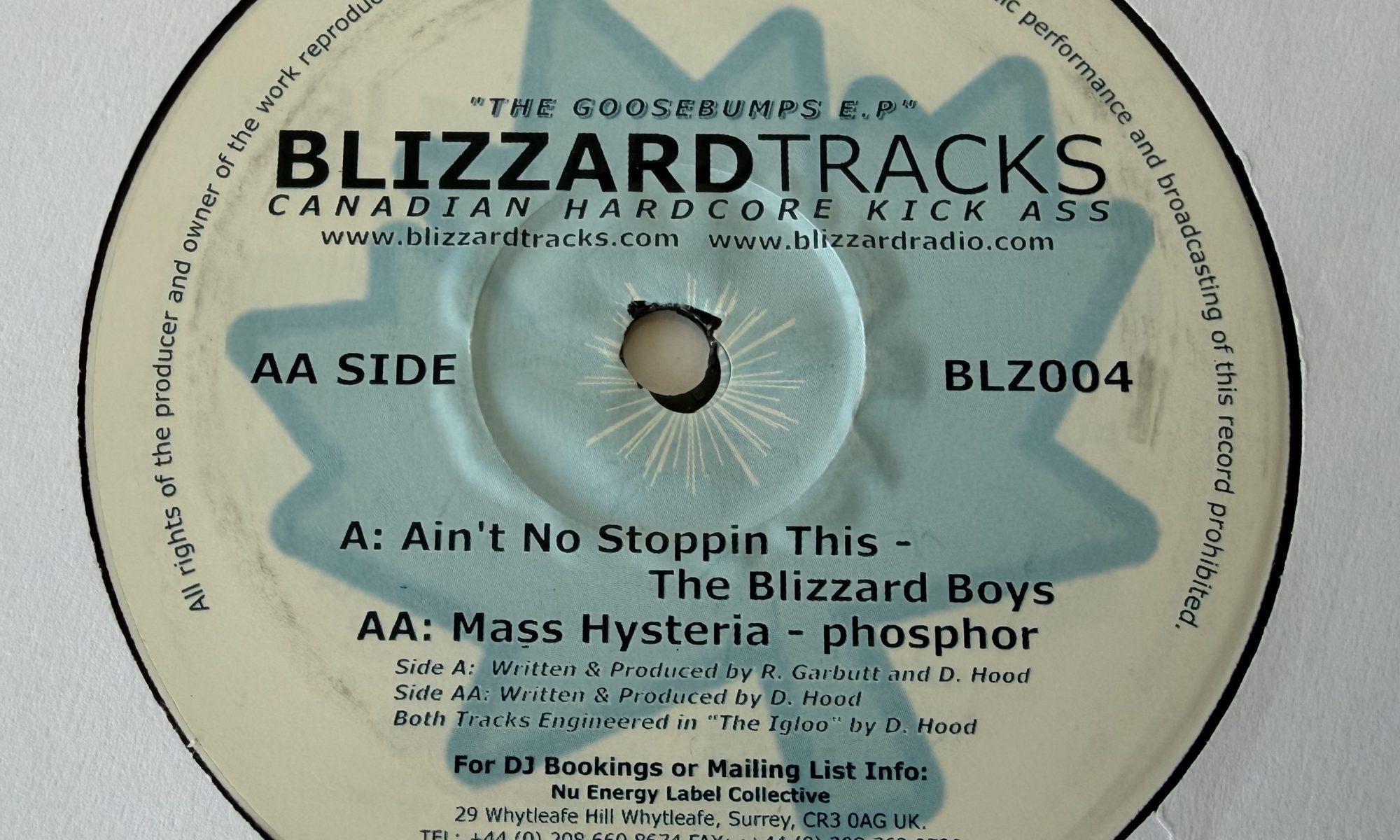 The Blizzard Boys / Phosphor – The Goosebumps E.P. (12″, EP)