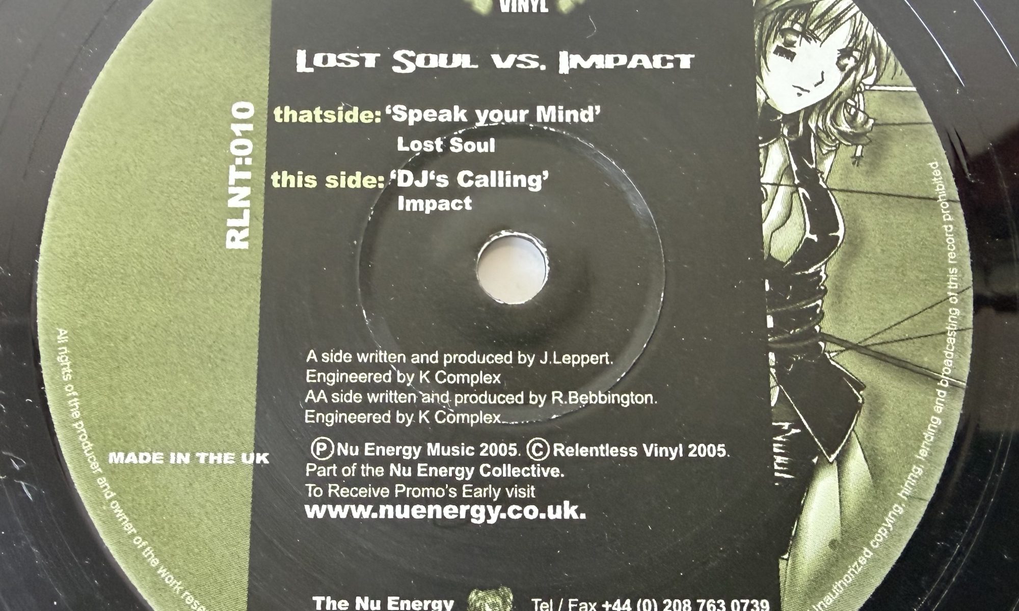Lost Soul Vs. Impact – Speak Your Mind / DJ’s Calling (12″)