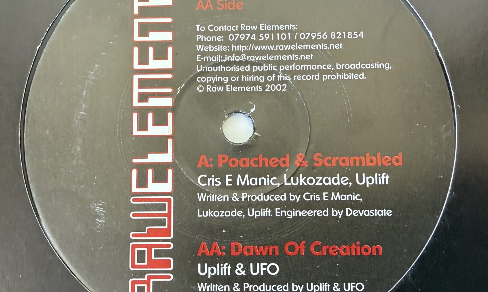 Cris E. Manic + Lukozade & Uplift / Uplift & UFO – Poached & Scrambled / Dawn Of Creation (12″)