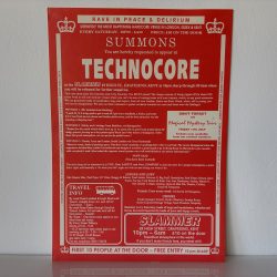 Technocore – The Slammer – Gravesend – Rave Flyer