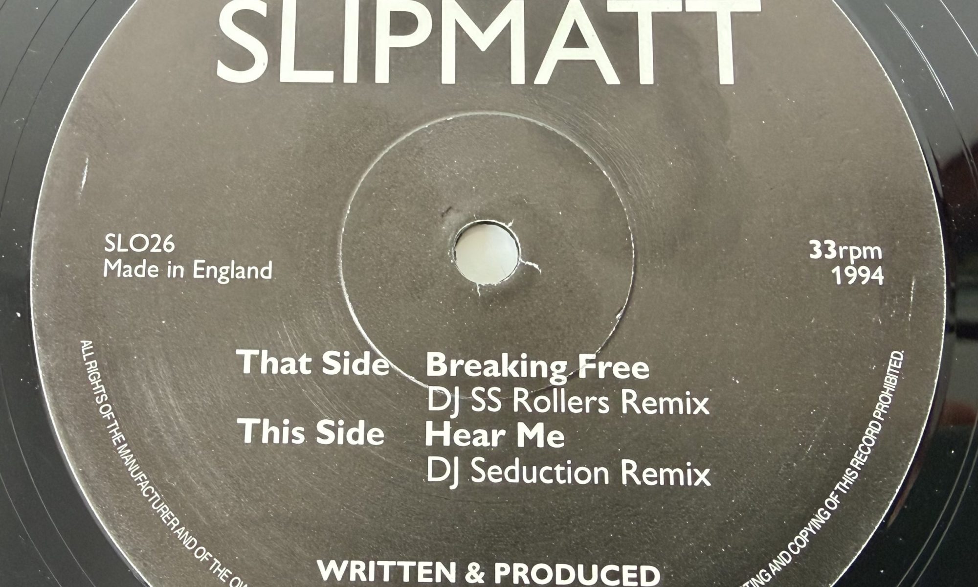 Slipmatt - Breaking Free / Hear Me (Remixes) (12")