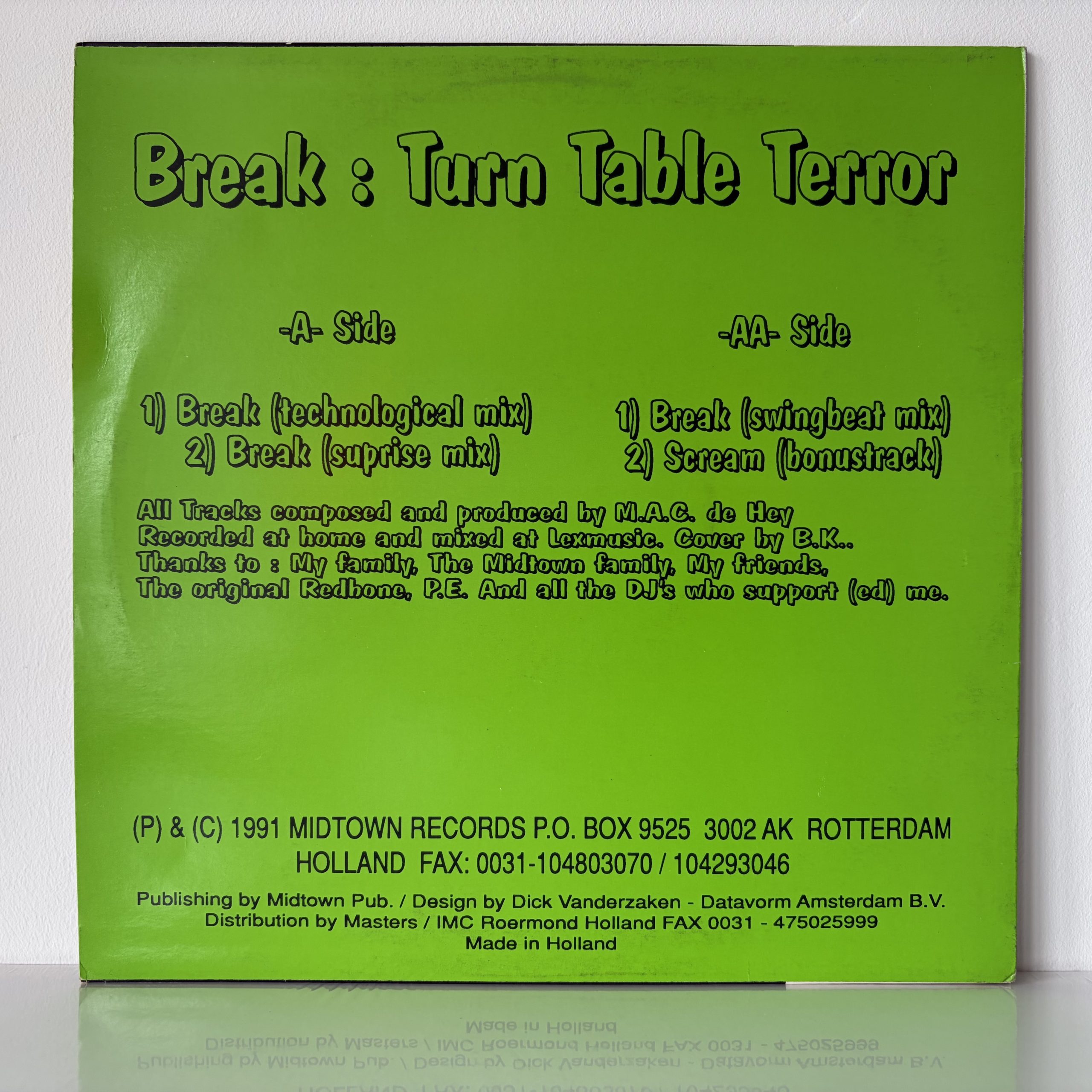 Turntable Terror - Break (12", Pic)