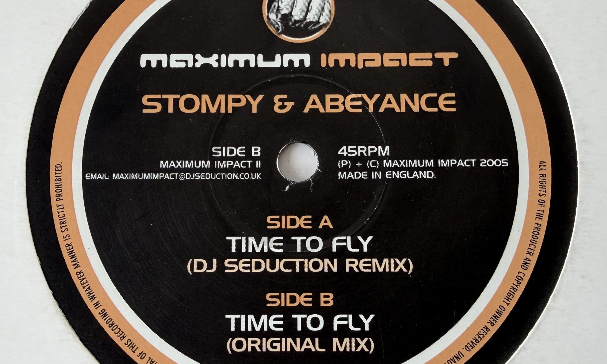 Stompy & Abeyance - Time To Fly (12")