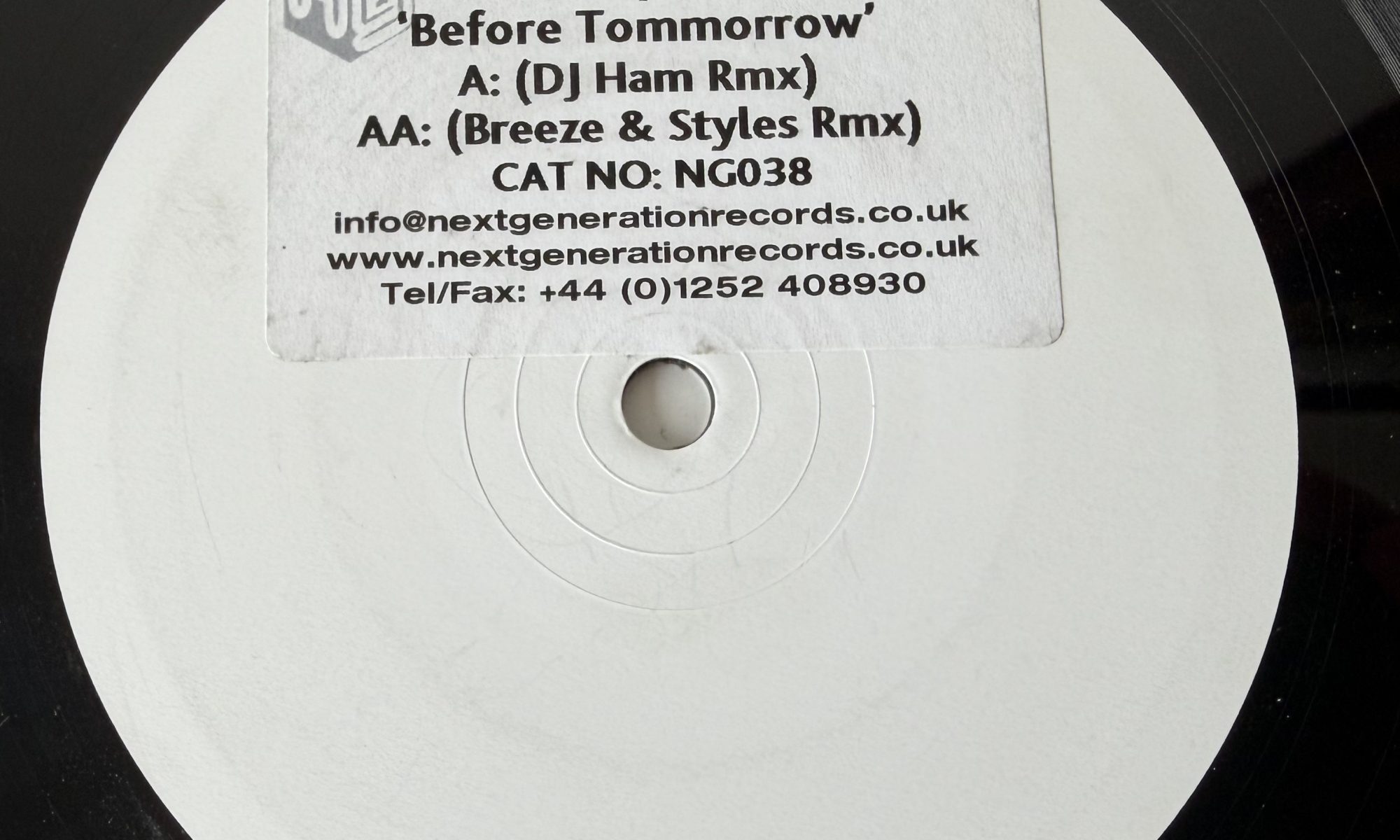 Eclipse - Before Tomorrow (12", Advance, W/Lbl)