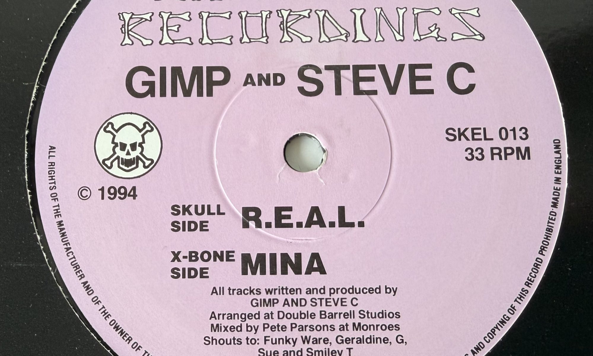 Gimp And Steve C - R.E.A.L. / Mina (12")