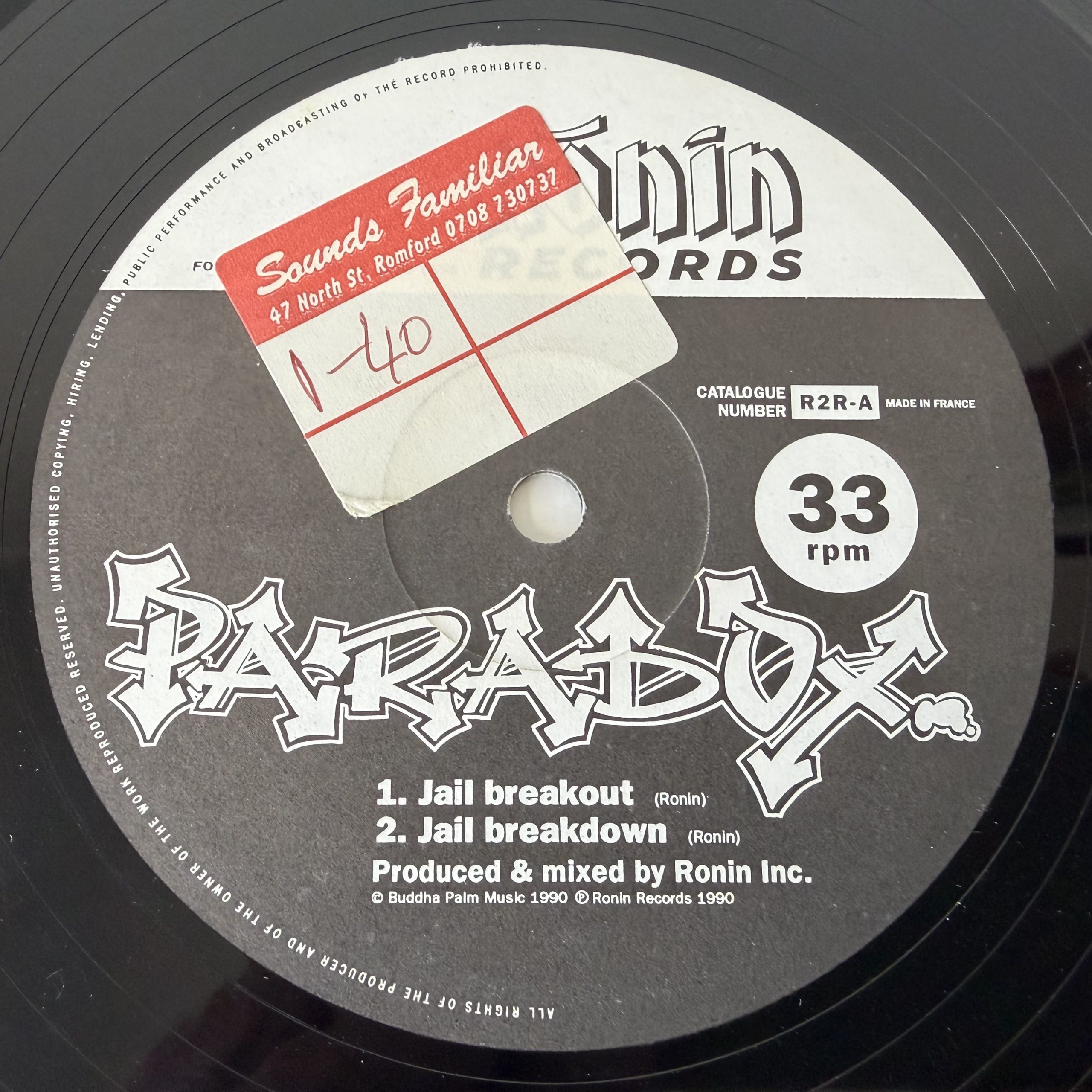 Paradox - Jail Breakout (12", Single)