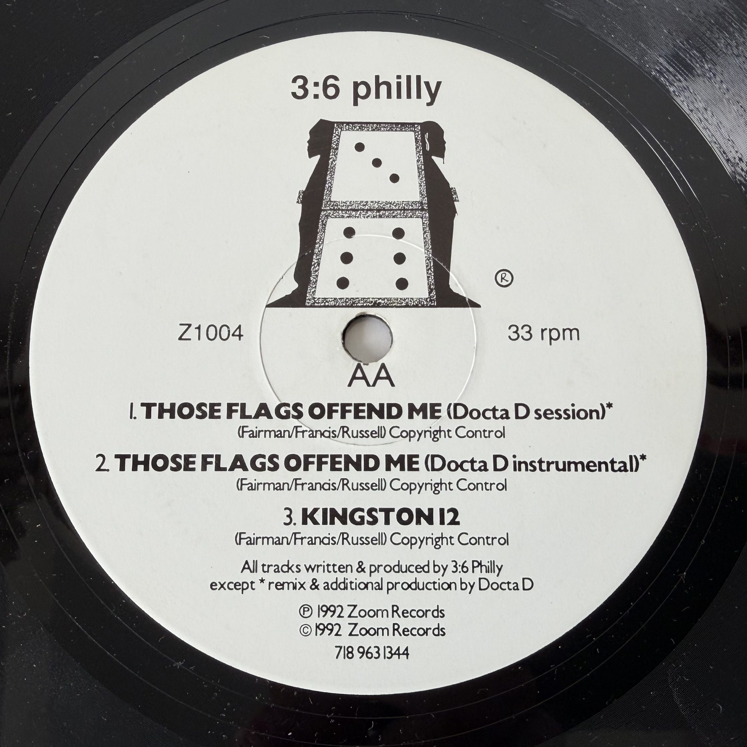 3:6 Philly - Those Flags Offend Me (12", Maxi)