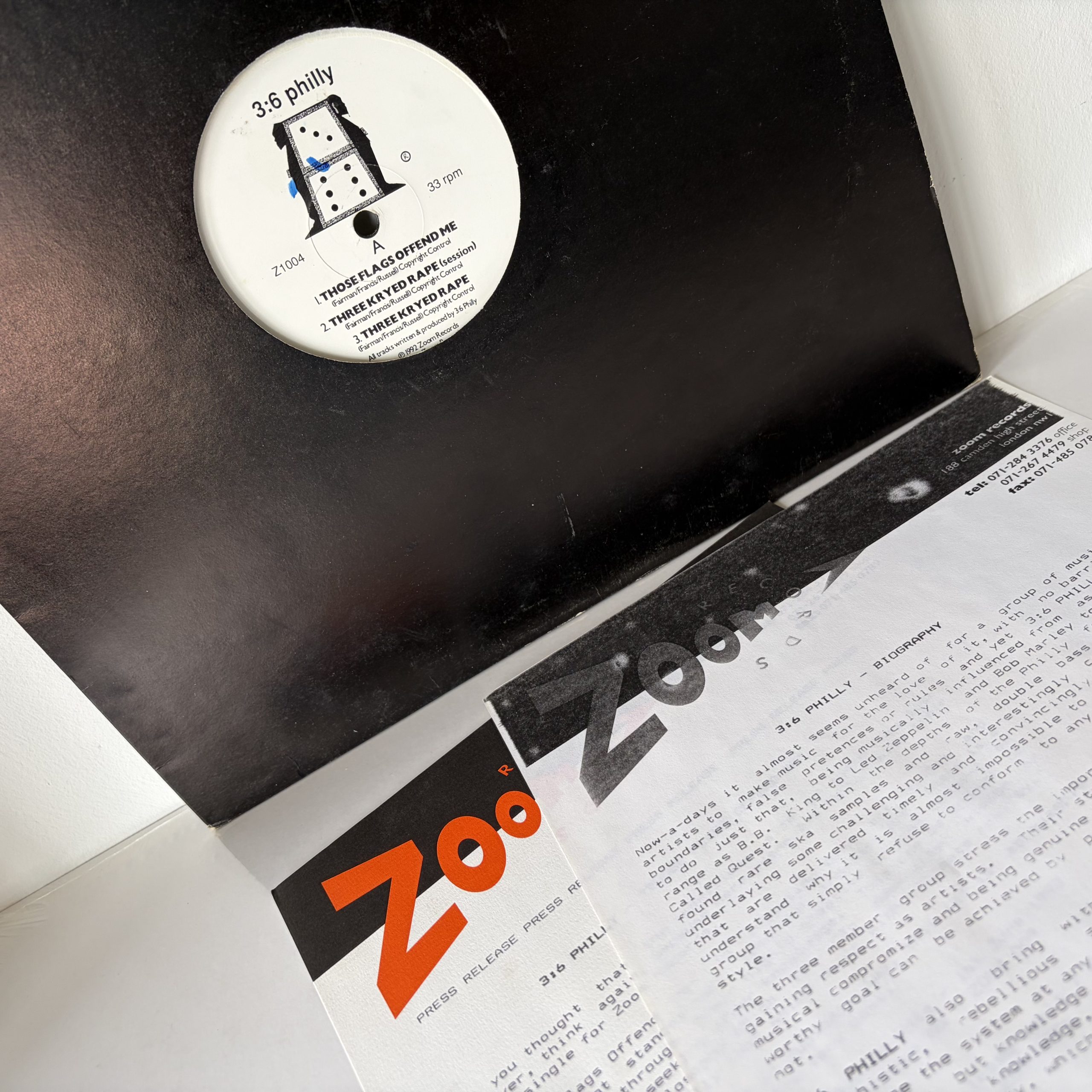 3:6 Philly - Those Flags Offend Me (12", Maxi)