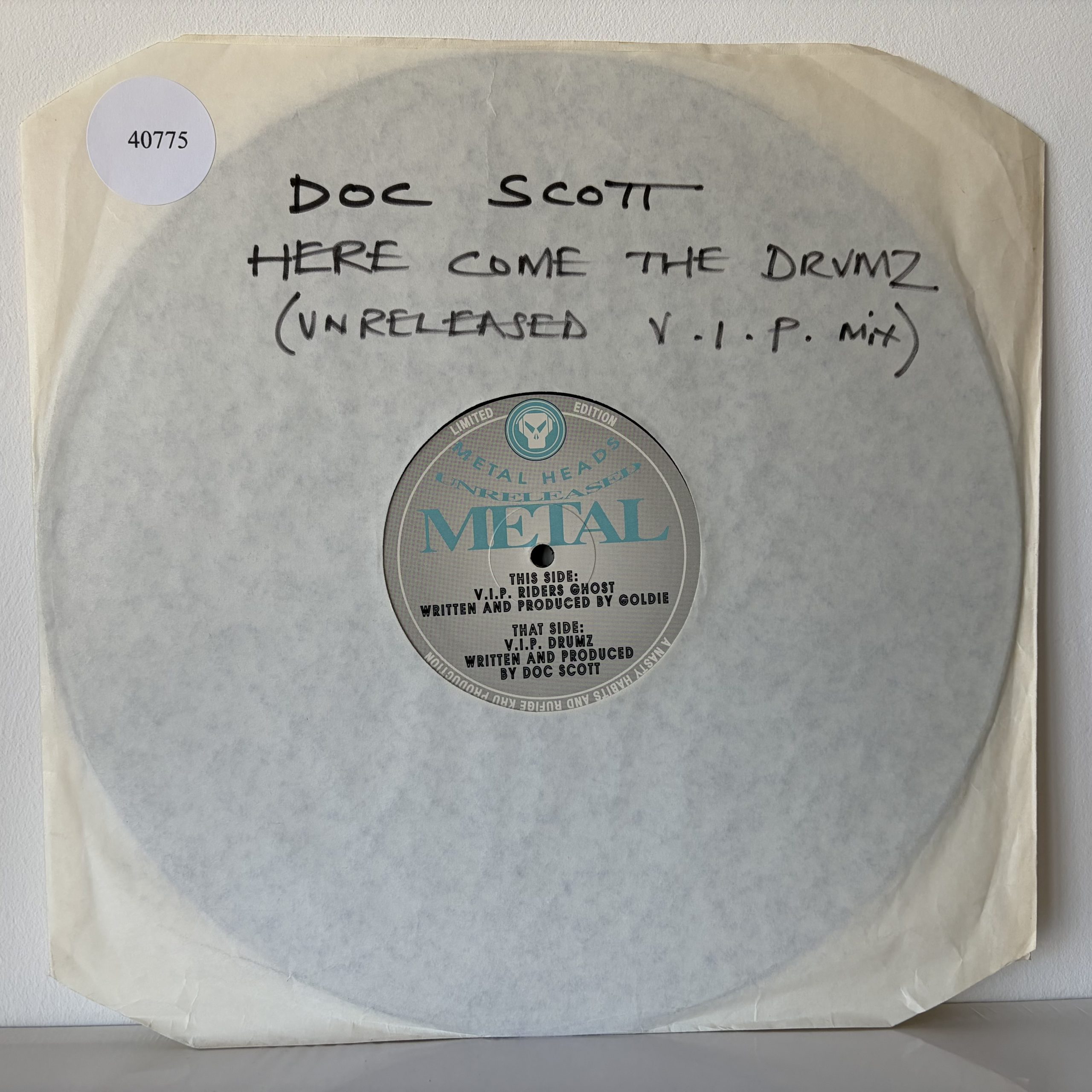 Doc Scott / Goldie - Unreleased Metal (12", Ltd)