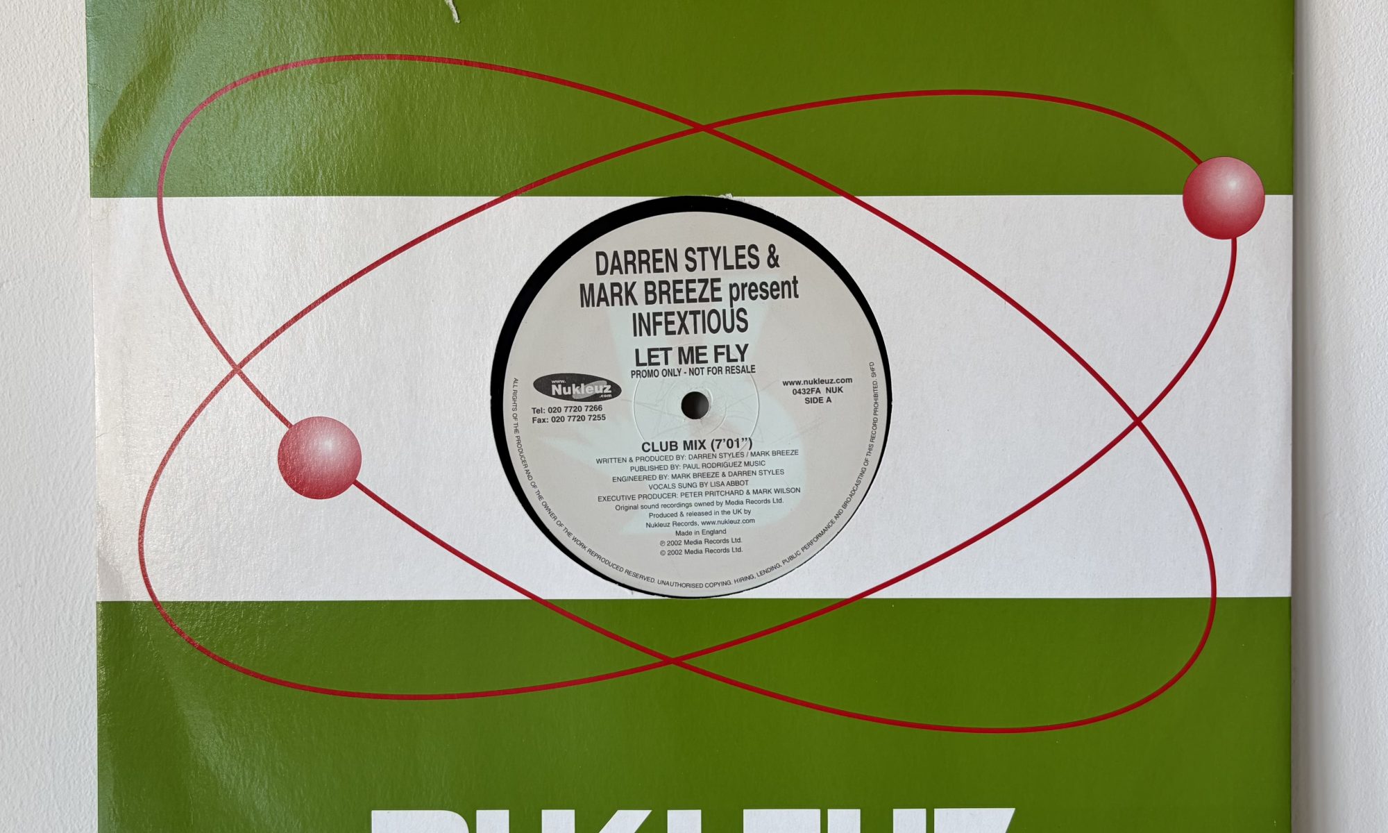 Darren Styles & Mark Breeze Present Infextious - Let Me Fly (12", Promo)