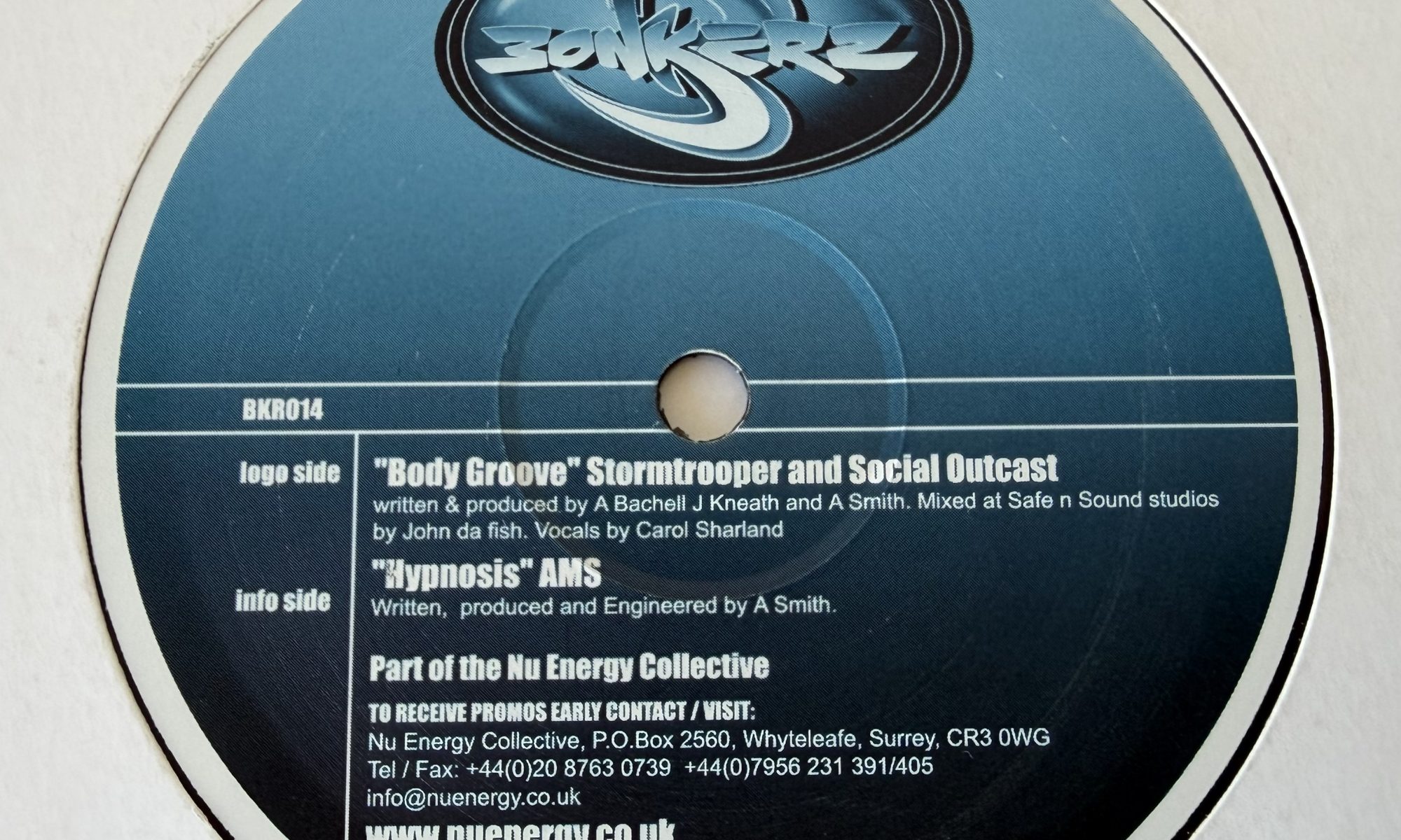 Stormtrooper And Social Outcast / AMS - Body Groove / Hypnosis (12")