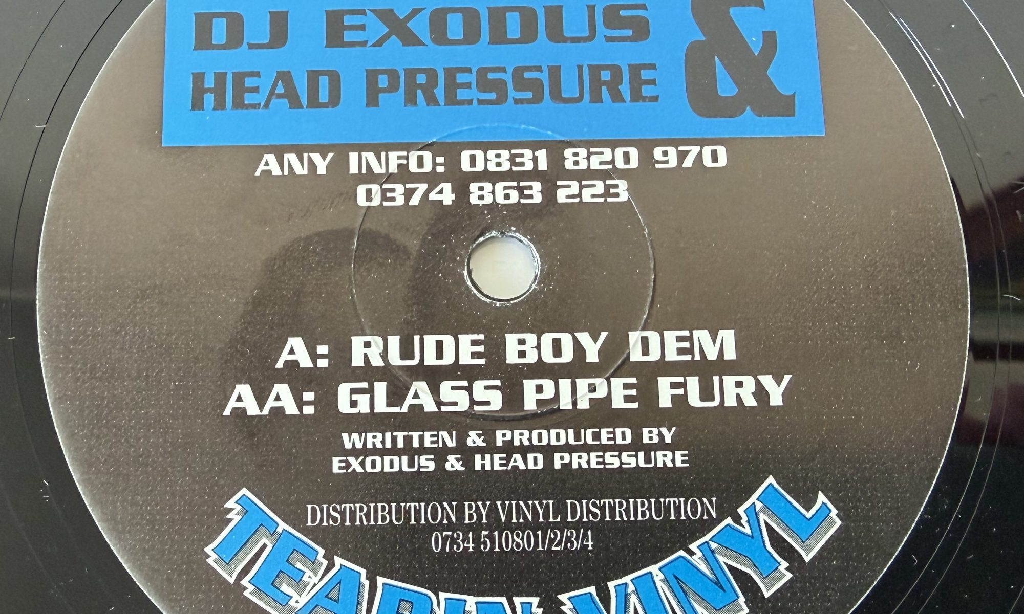 DJ Exodus & Head Pressure - Rude Boy Dem / Glass Pipe Fury (12")