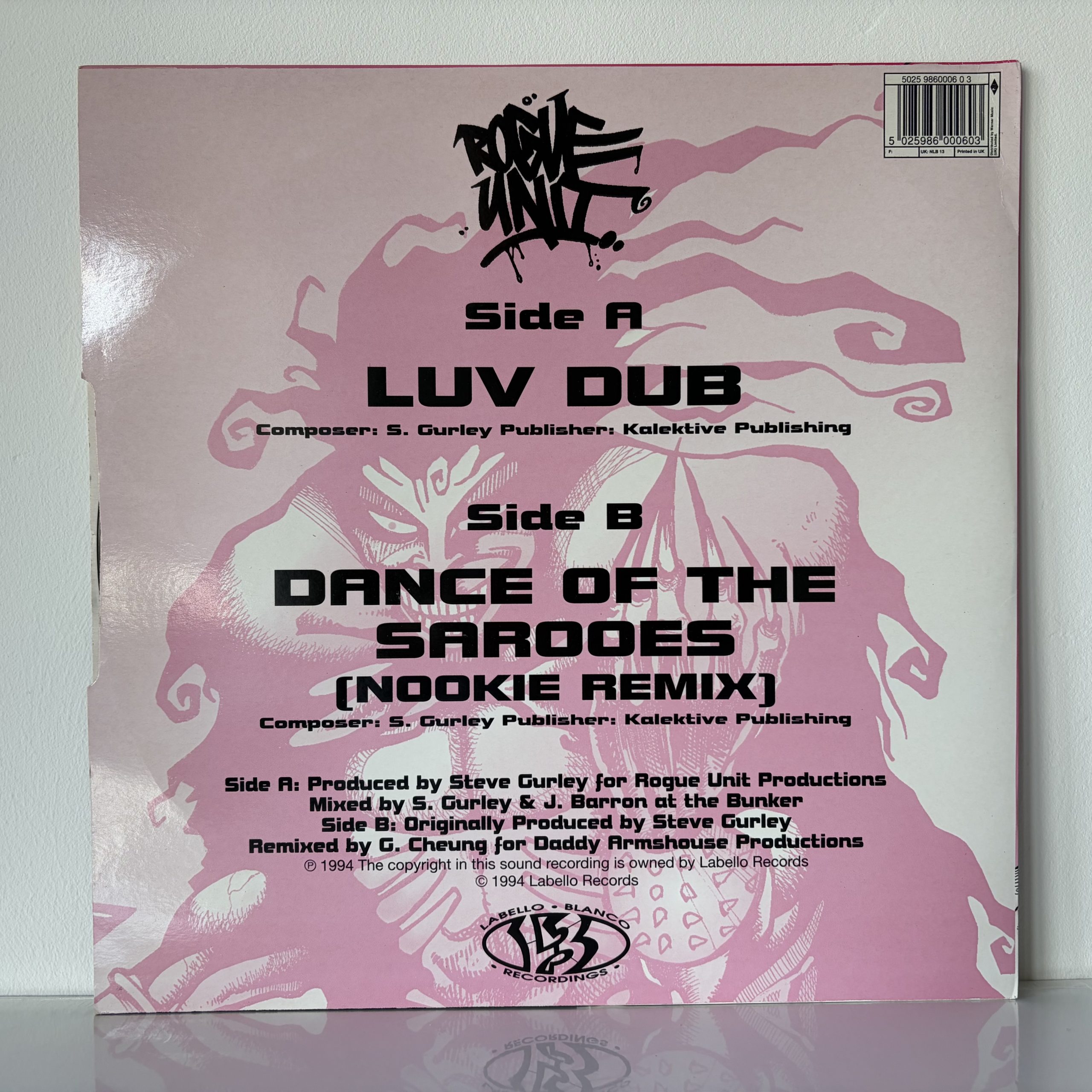 Rogue Unit - Luv Dub / Dance Of The Sarooes (Nookie Remix) (12")